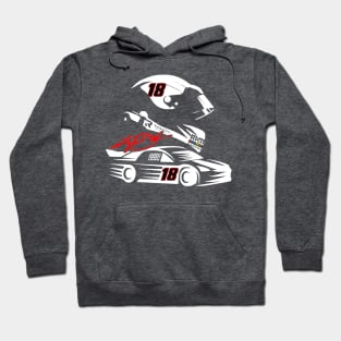 #18 Fan Sign. Helmet Car Hoodie